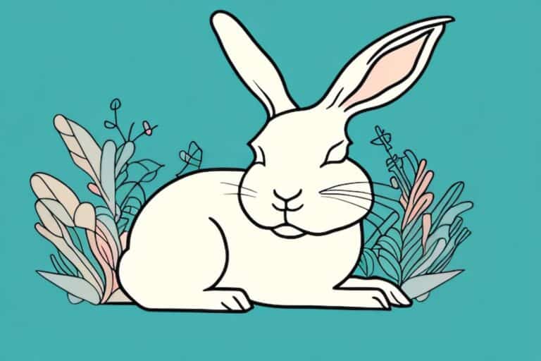 Do Rabbits Sleep - cartoon image of rabbit sleeping