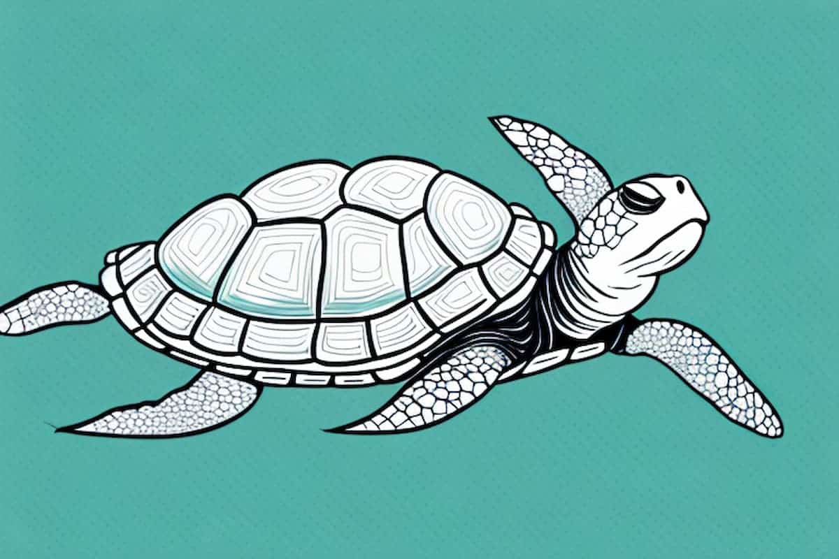 Do Turtles Sleep - cartoon image of a turtle sleeping