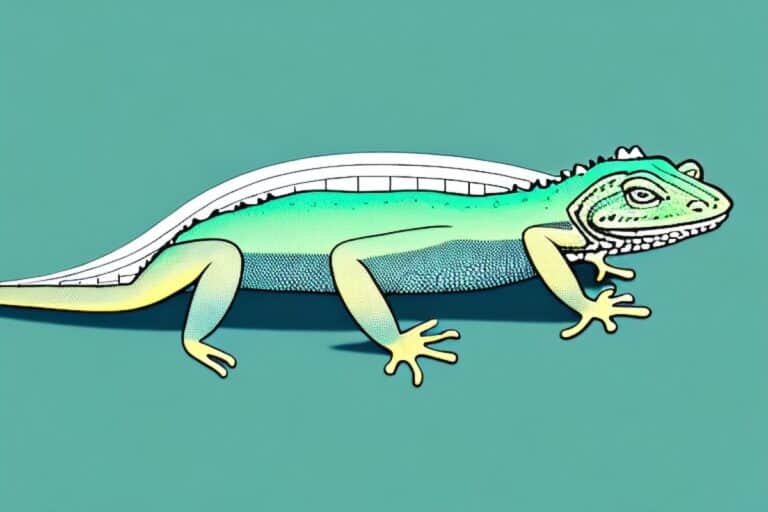 Do Lizards Sleep - Cartoon image of lizard