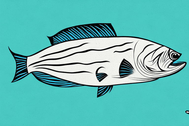 A bass fish swimming in its natural environment