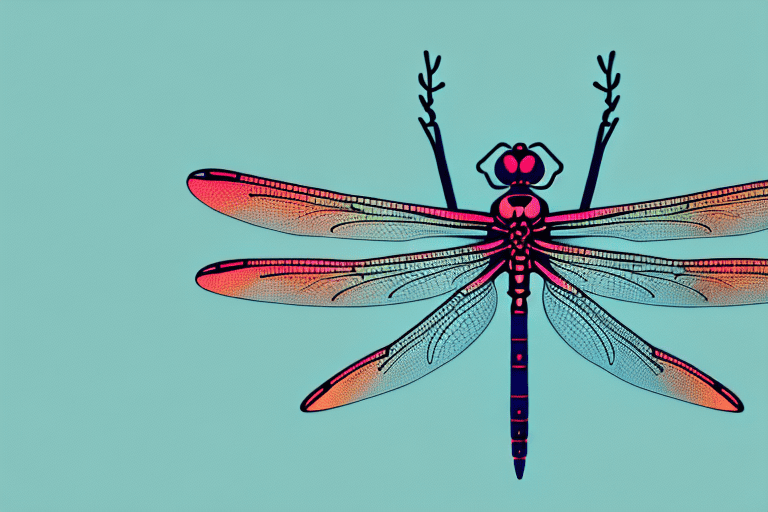 A dragonfly in a resting pose